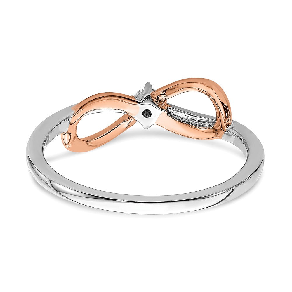 Buy Exclusive 14K Two-Tone Polished Infinity Diamond Ring | Stylish Design