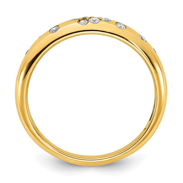 High-quality 14K Gold Polished Diamond Accent Ring | Stylish & Affordable Elegance