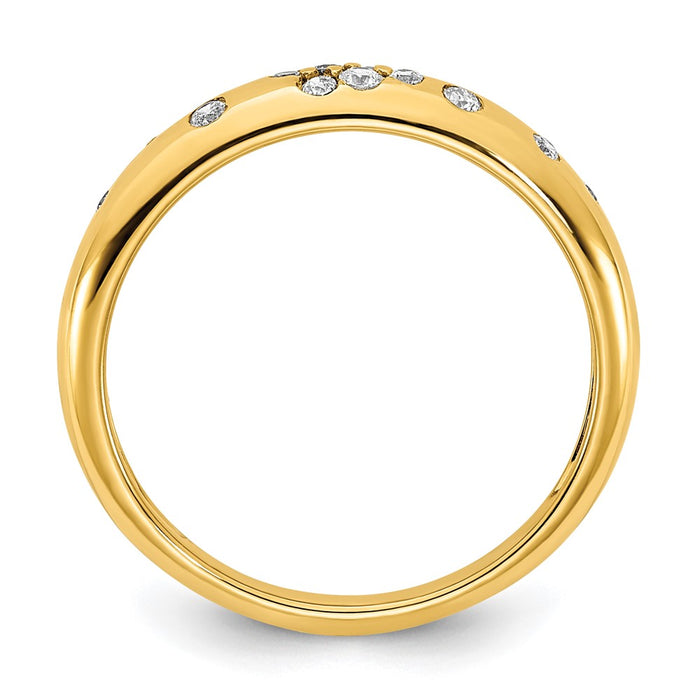 High-quality 14K Gold Polished Diamond Accent Ring | Stylish & Affordable Elegance-2