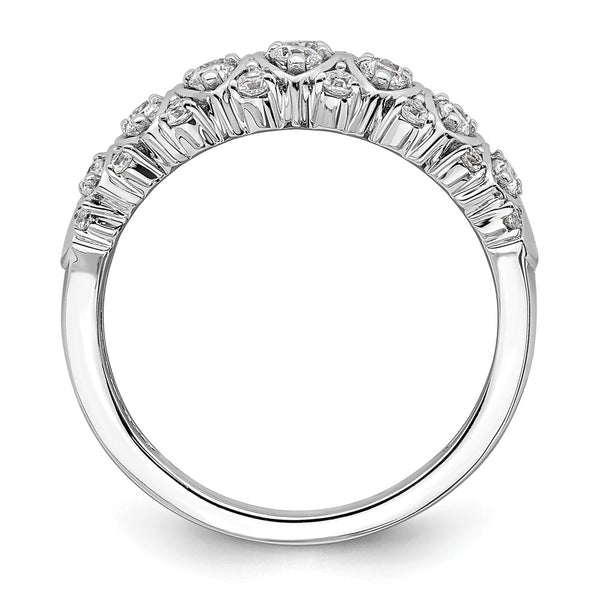 14K White Gold 3/4 Carat Diamond Eternity Ring