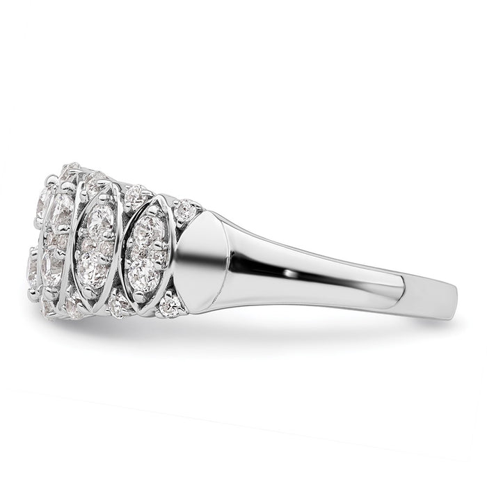 Buy Exclusive 14K White Gold 3/4 Carat Diamond Eternity Ring - Stylish Value-3