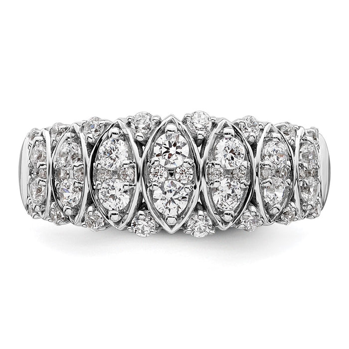 Buy Exclusive 14K White Gold 3/4 Carat Diamond Eternity Ring - Stylish Value-5