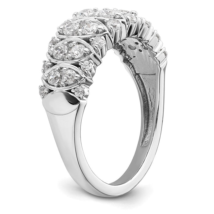 Buy Exclusive 14K White Gold 3/4 Carat Diamond Eternity Ring - Stylish Value-7