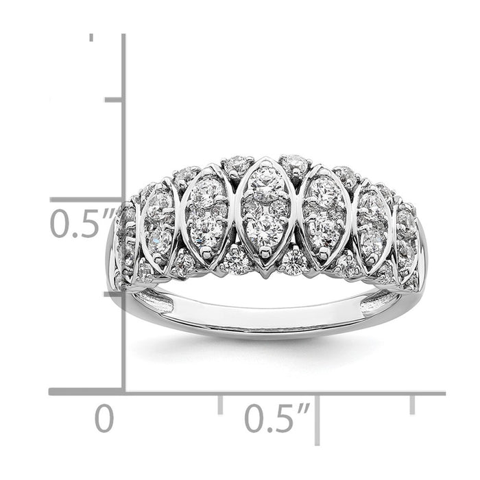 Buy Exclusive 14K White Gold 3/4 Carat Diamond Eternity Ring - Stylish Value-4
