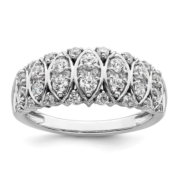 14K White Gold 3/4 Carat Diamond Eternity Ring