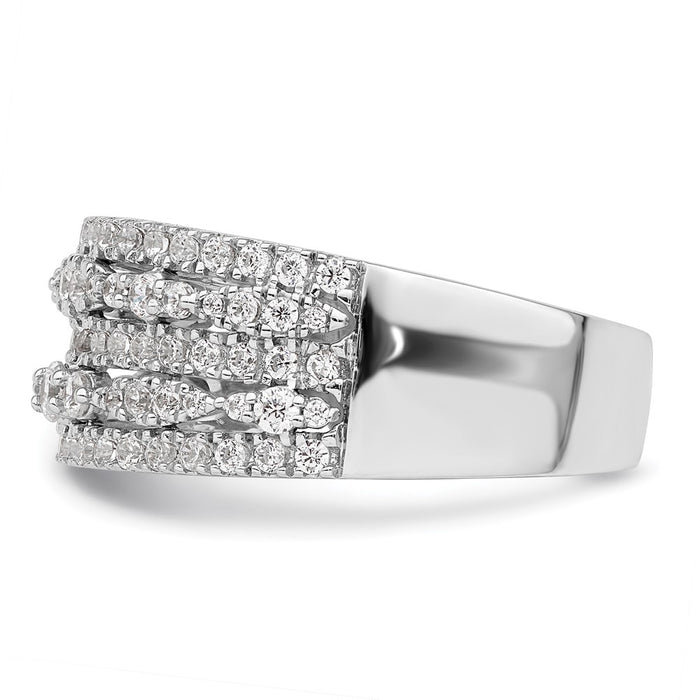 Buy Designer 14K White Gold 7/8 Carat Diamond Eternity Band - Luxury Value!-3