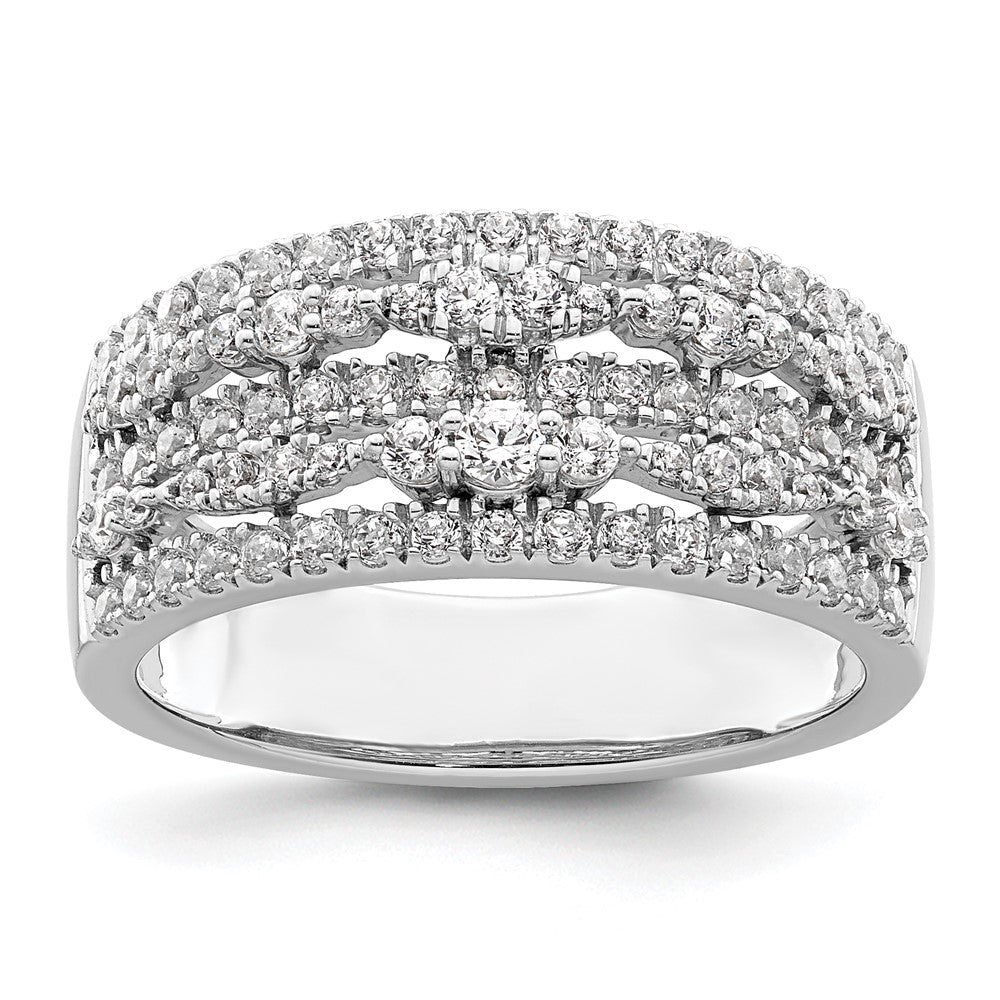Buy Designer 14K White Gold 7/8 Carat Diamond Eternity Band - Luxury Value!