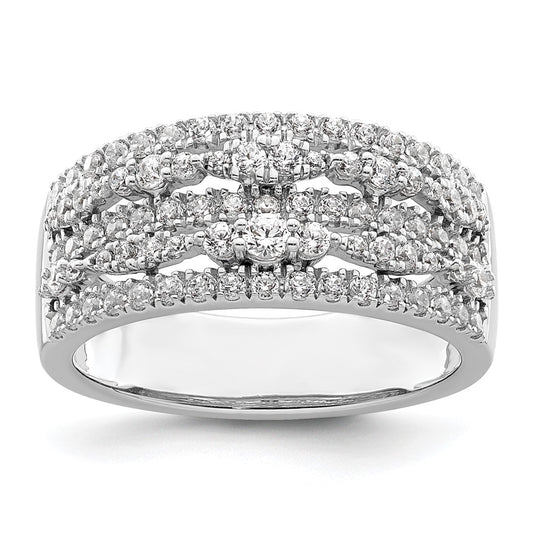 Buy Designer 14K White Gold 7/8 Carat Diamond Eternity Band - Luxury Value!