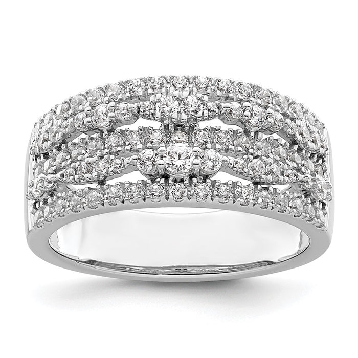 Buy Designer 14K White Gold 7/8 Carat Diamond Eternity Band - Luxury Value!-1