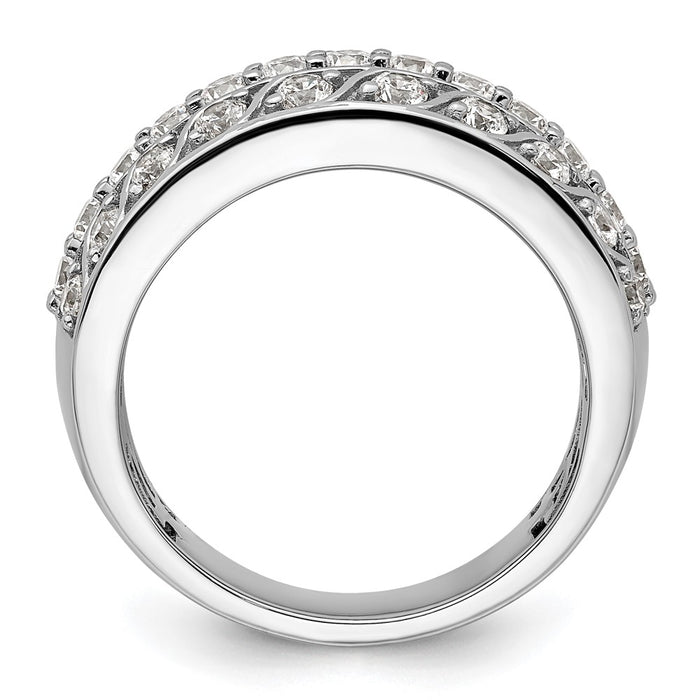 Shop Stylish 14K White Gold Lab-Grown Diamond Band - VS/SI+ Clarity, G Color-2