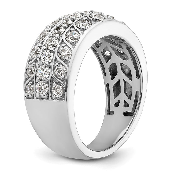 Shop Stylish 14K White Gold Lab-Grown Diamond Band - VS/SI+ Clarity, G Color-6