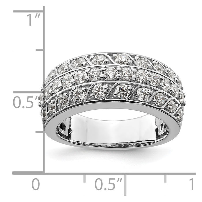 Shop Stylish 14K White Gold Lab-Grown Diamond Band - VS/SI+ Clarity, G Color-7