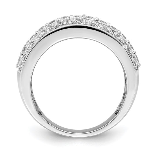 Buy 14K White Gold 1.25 Carat Diamond Eternity Band | Stylish Luxury Ring
