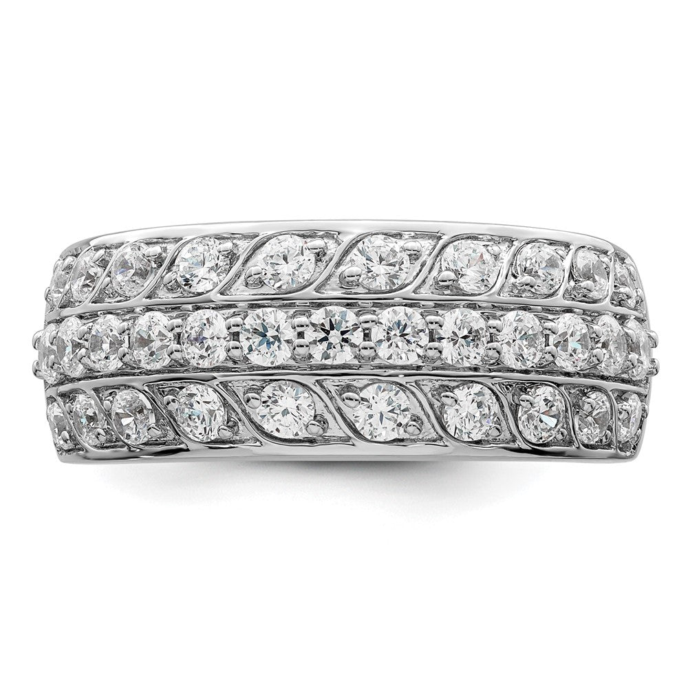Buy 14K White Gold 1.25 Carat Diamond Eternity Band | Stylish Luxury Ring