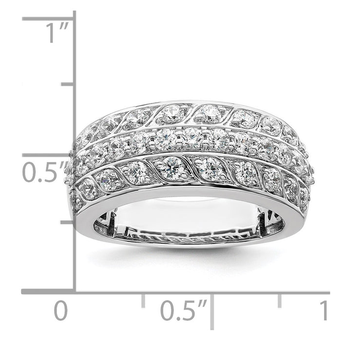 Buy 14K White Gold 1.25 Carat Diamond Eternity Band | Stylish Luxury Ring-4