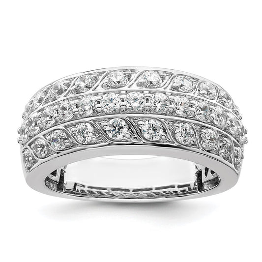 Buy 14K White Gold 1.25 Carat Diamond Eternity Band | Stylish Luxury Ring