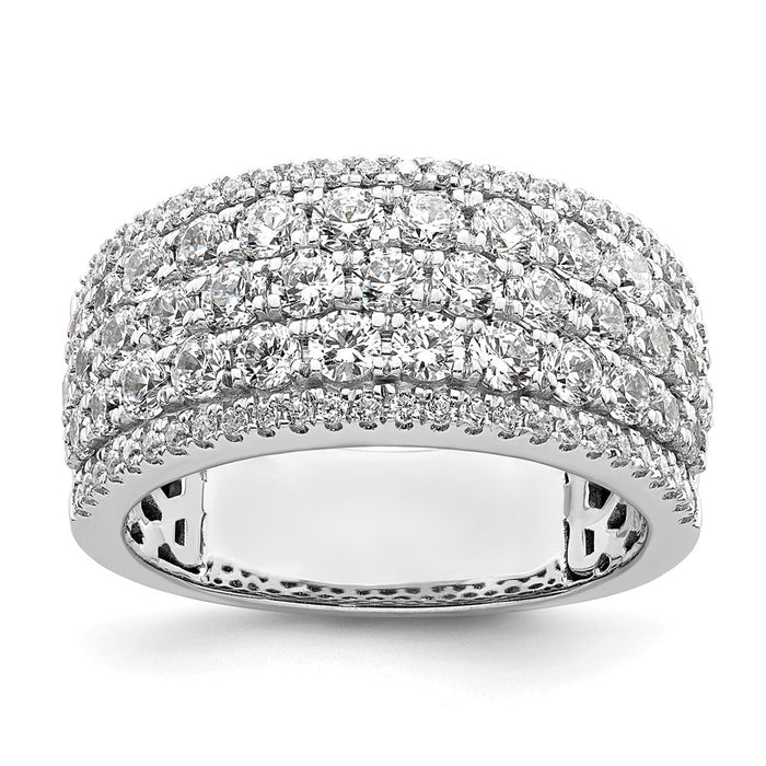 High-Quality 14K White Gold 2-Carat Lab-Grown Diamond Fashion Band | Affordable Luxury-1