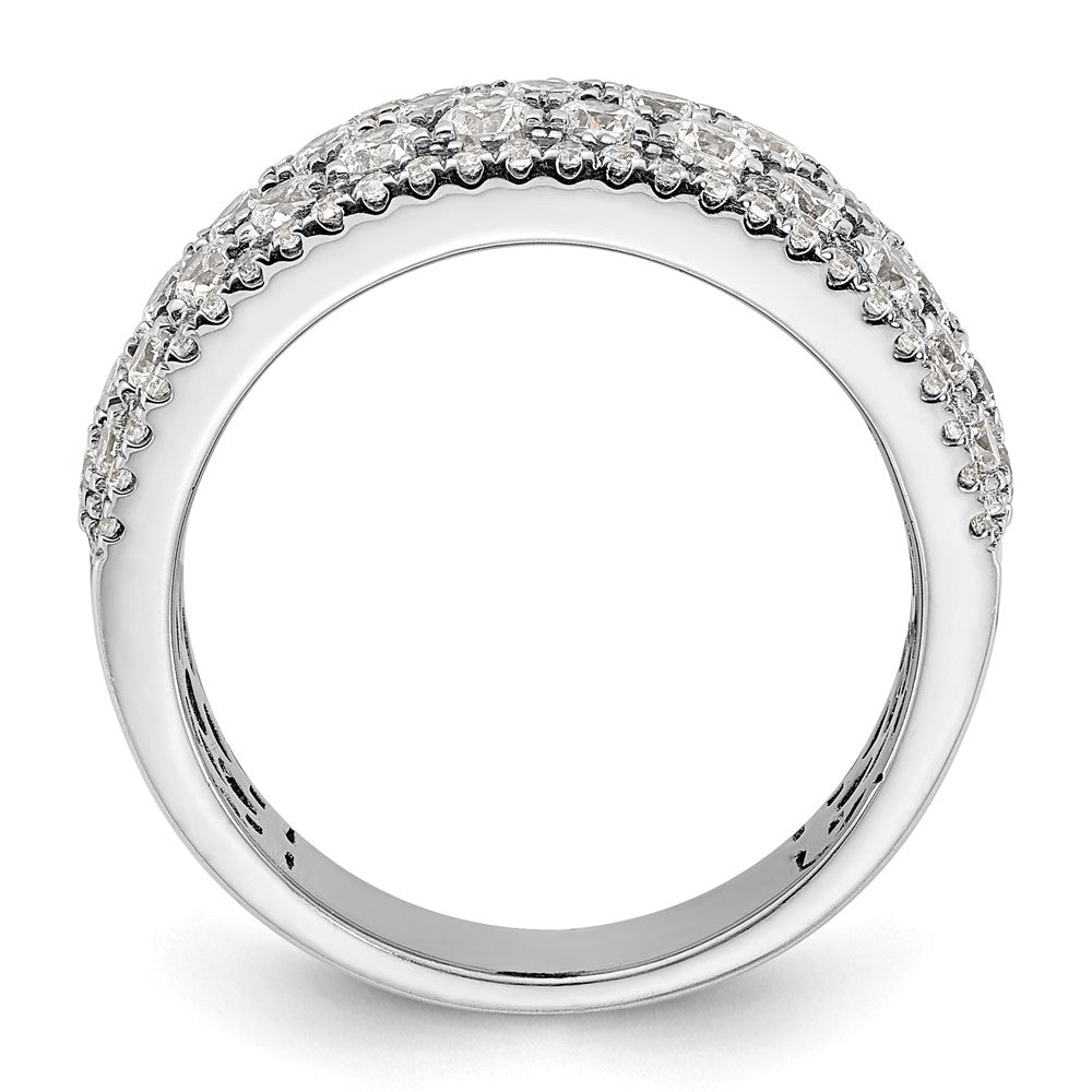 Buy Stylish 14K White Gold Pave Diamond Band - 2 Carats Total Weight, Luxury Shine