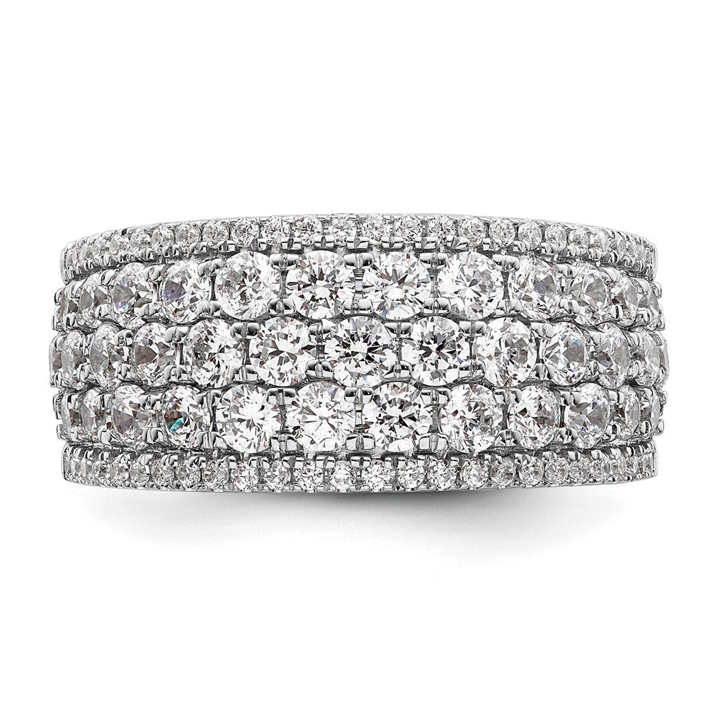 Buy Stylish 14K White Gold Pave Diamond Band - 2 Carats Total Weight, Luxury Shine