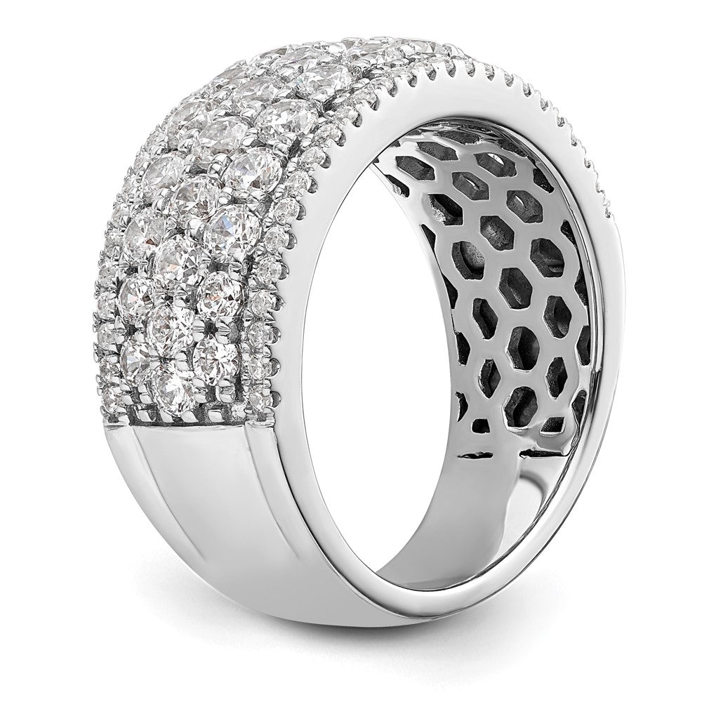 Buy Stylish 14K White Gold Pave Diamond Band - 2 Carats Total Weight, Luxury Shine
