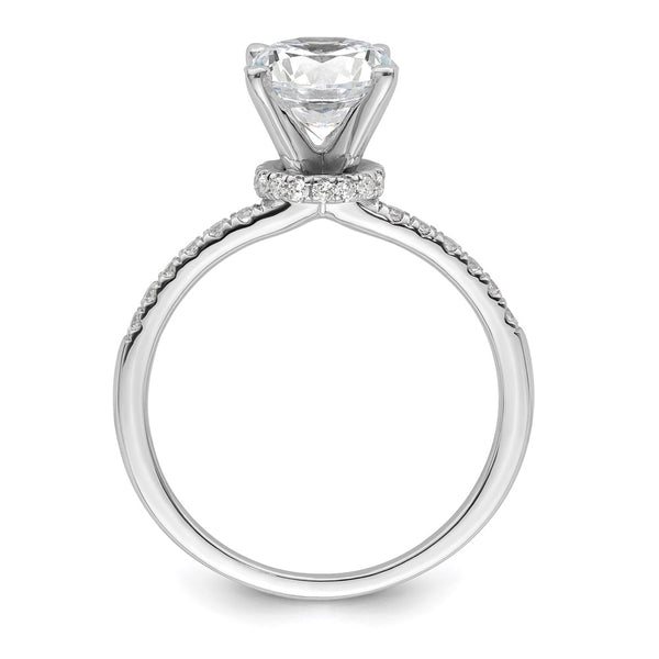 14K White Gold Semi-Mount Engagement Ring for 1.5 Carat Stone - Style GR1-1023342