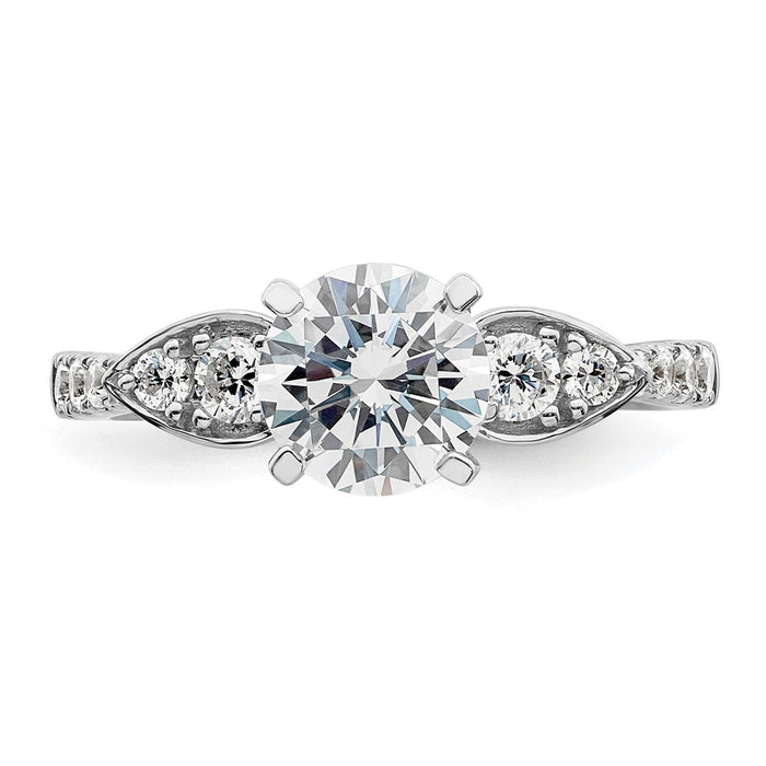 Buy Exclusive 14K White Gold Semi-Mount Engagement Ring, 1.25 Carat Style-4