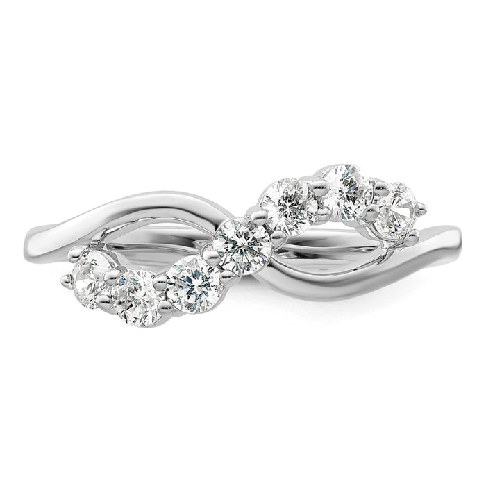 Shop Exclusive 14K White Gold Lab-Grown Diamond Band - Stylish, VS/SI+ Quality-4