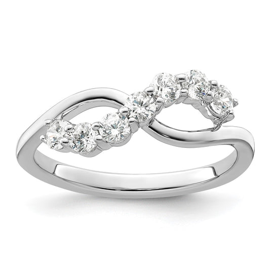 Shop Exclusive 14K White Gold Lab-Grown Diamond Band - Stylish, VS/SI+ Quality