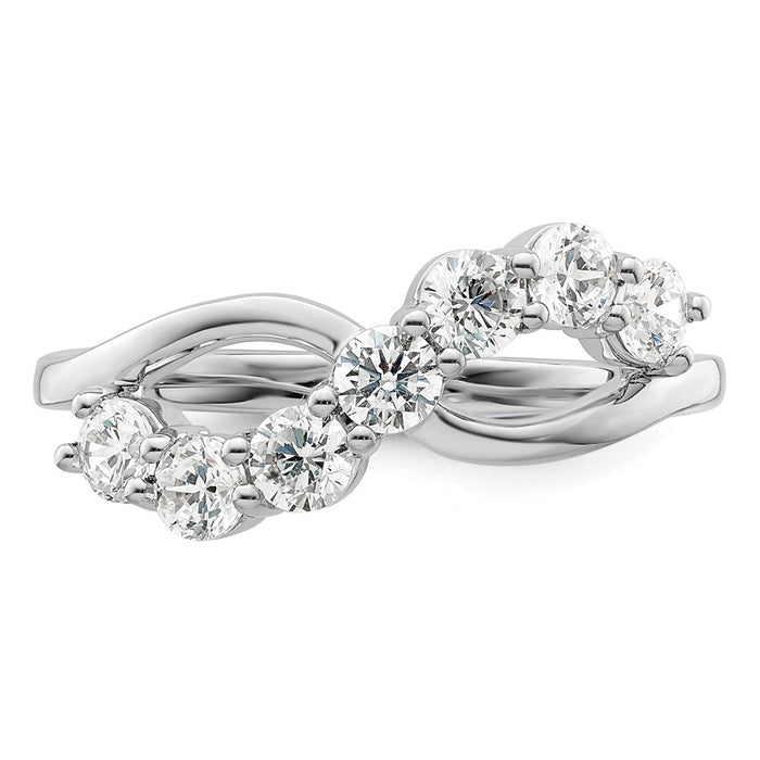 Shop Stylish 14K White Gold Lab-Grown Diamond Band - VS/SI+ Clarity, G Color-4