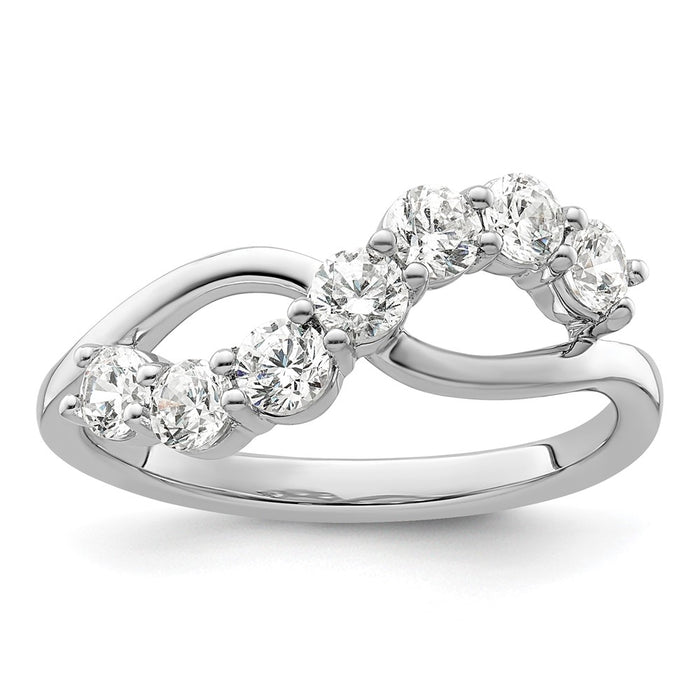 Shop Stylish 14K White Gold Lab-Grown Diamond Band - VS/SI+ Clarity, G Color-1