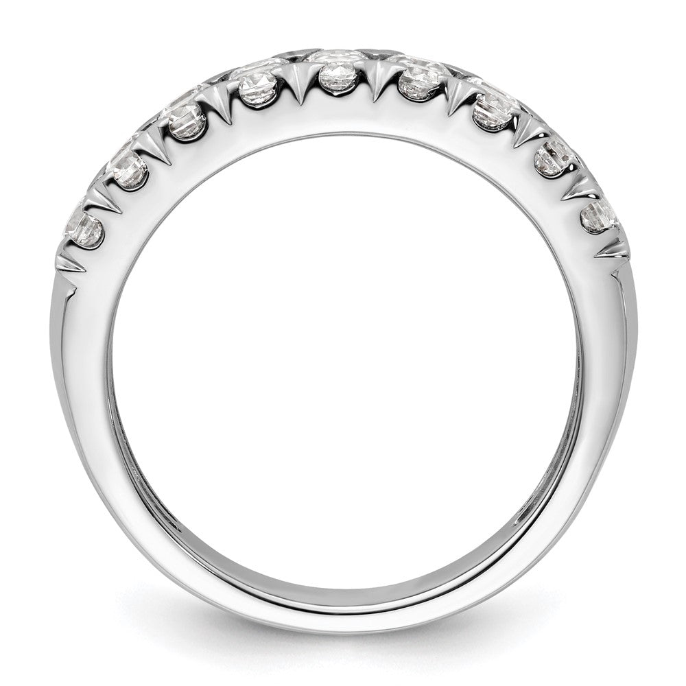Exclusive 14K White Gold Double Row Fashion Band with 1.5ct Lab-Grown Diamond
