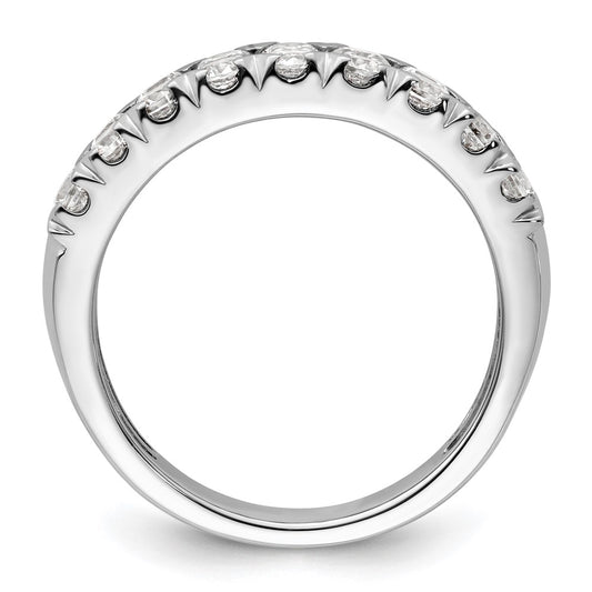 Exclusive 14K White Gold Double Row Fashion Band with 1.5ct Lab-Grown Diamond