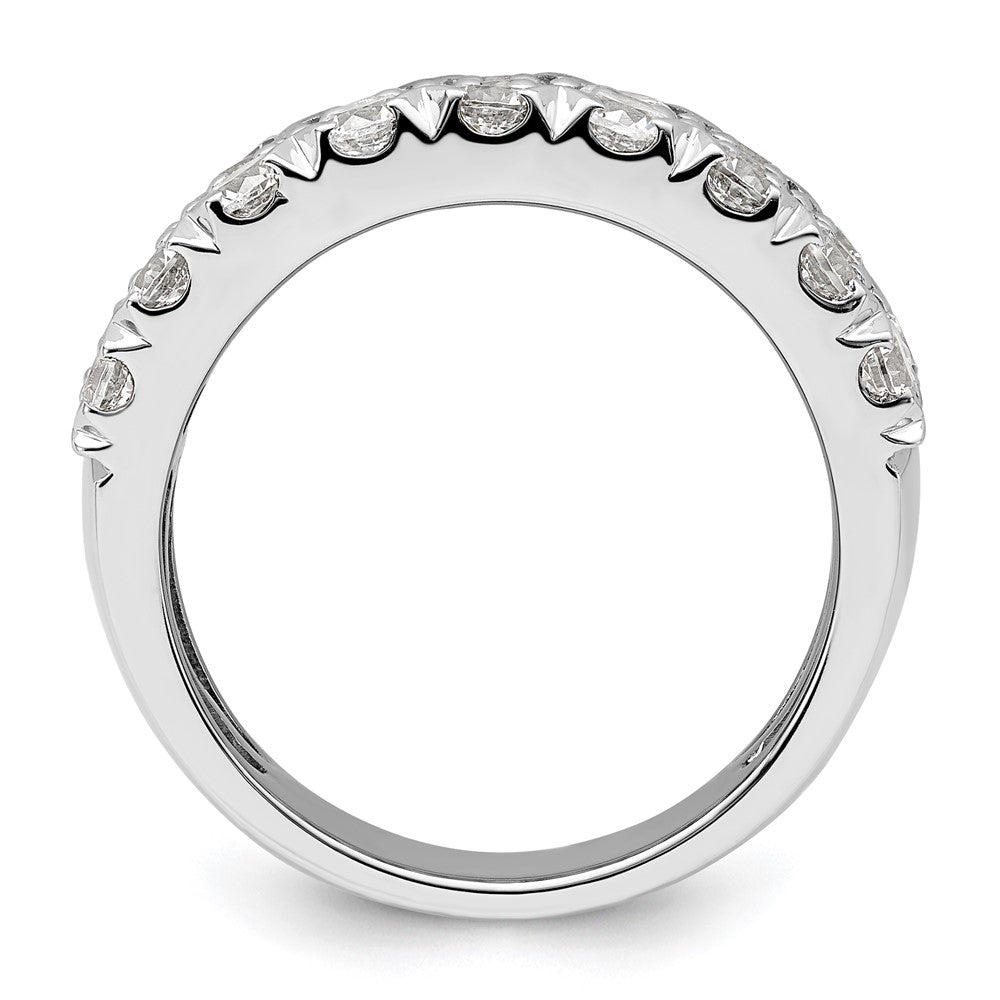 Buy 14K White Gold Triple Row Band with 3 Carat Lab Grown Diamond - Luxury Style