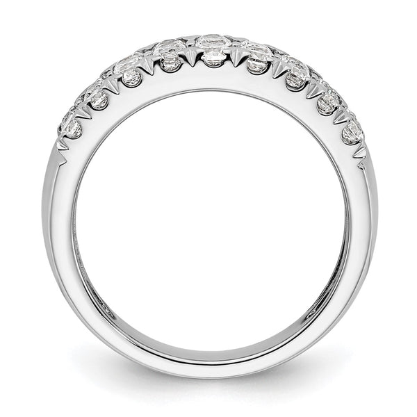14K White Gold Pave Set Diamond Ring - 1.5 Carats
