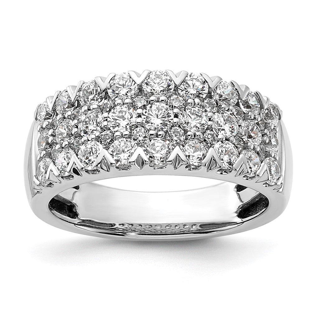 Buy Stylish 14K White Gold Pave Set Diamond Ring - 1.5 Carats Luxury Value!