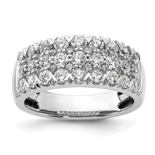 Buy Stylish 14K White Gold Pave Set Diamond Ring - 1.5 Carats Luxury Value!