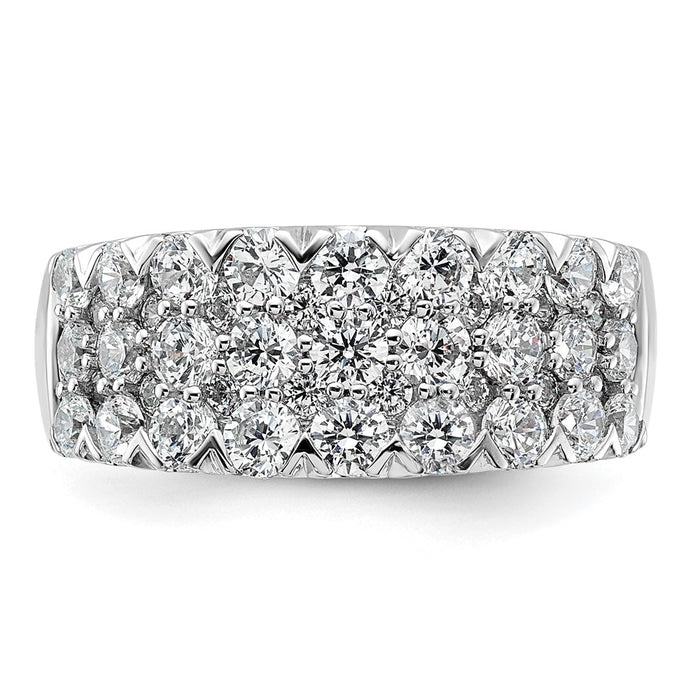 Exclusive 14K White Gold Pave Set 2-Carat Diamond Engagement Ring - Luxury Value-5