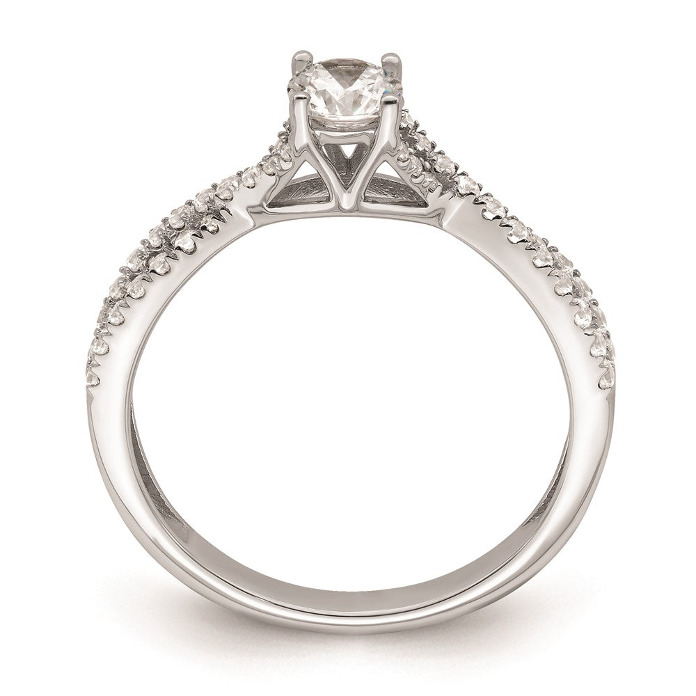Buy 14K White Gold Criss-Cross Engagement Ring, 5/8 Carat Diamonds, Luxury Value