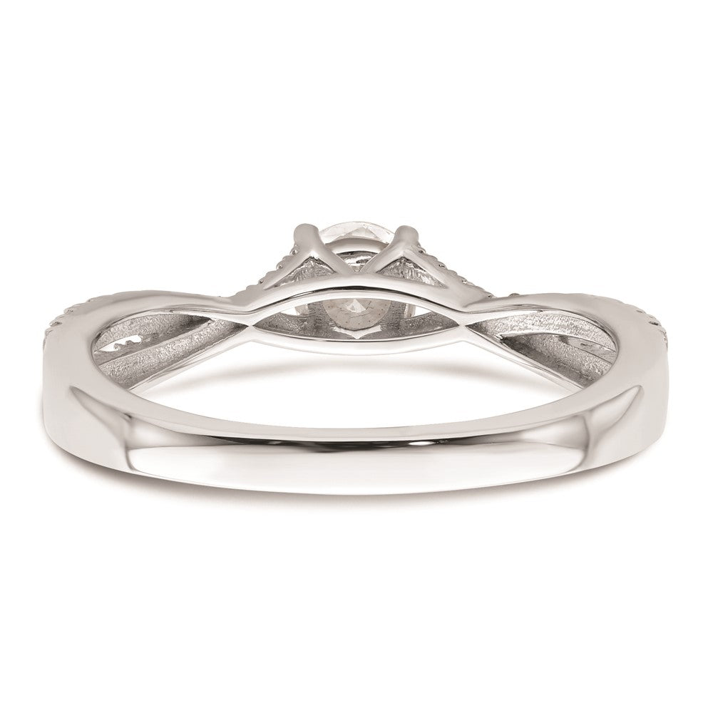 Buy 14K White Gold Criss-Cross Engagement Ring, 5/8 Carat Diamonds, Luxury Value