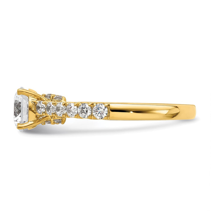 Buy 14K Vintage Semi-Mount Engagement Ring 1 Carat with 1/2 Carat Diamonds - Stylish!-3