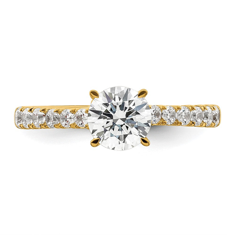 Buy 14K Vintage Semi-Mount Engagement Ring 1 Carat with 1/2 Carat Diamonds - Stylish!