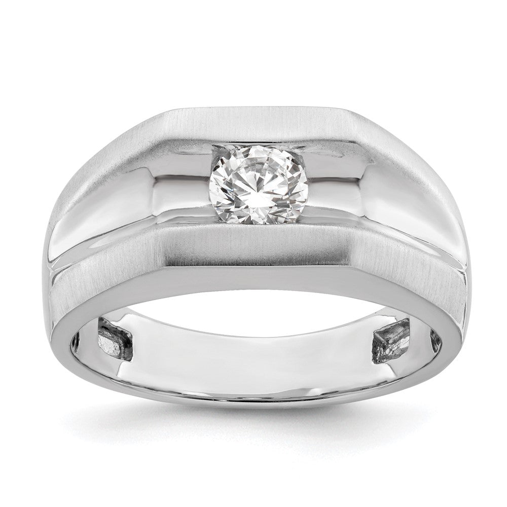 Buy Exclusive 14K White Gold Men's Ring Mounting for 1/2 Carat Stone