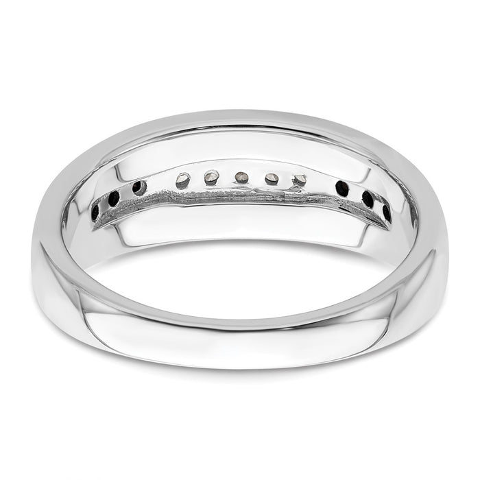 Exclusive Men's 14K White Gold Ring, 1/4 Carat Diamonds - Stylish Luxury!-6