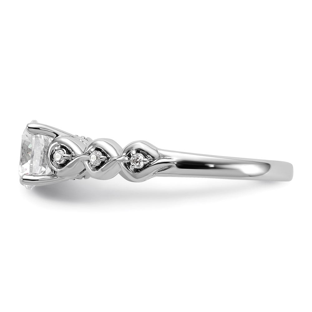Buy 14K White Gold Diamond Semi-Mount Engagement Ring Setting - Stylish Value