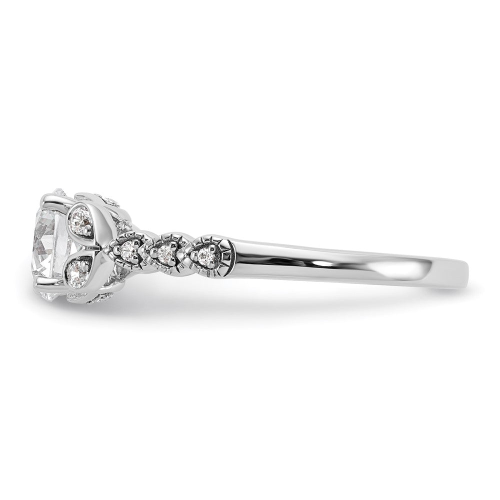 Buy 14K White Gold Diamond Semi-Mount Engagement Ring Setting - Luxury Value Design
