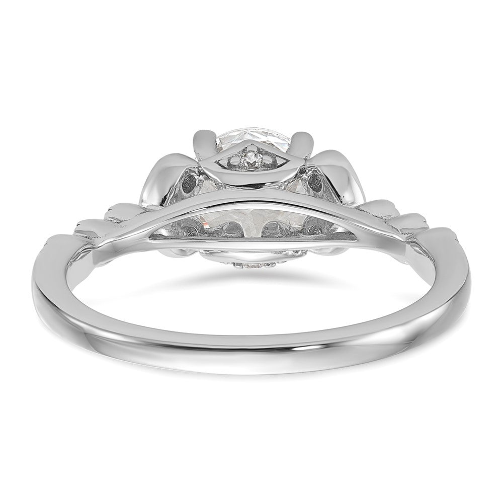 Buy 14K White Gold Diamond Semi-Mount Engagement Ring Setting - Luxury Value Design