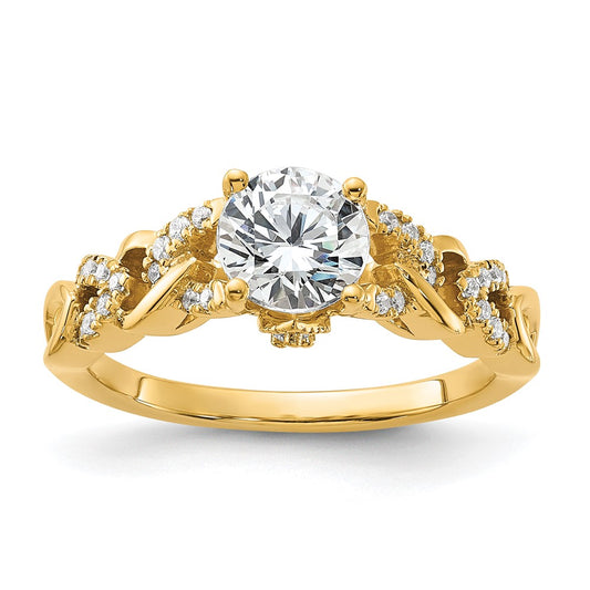 Buy Exclusive 14K Gold Diamond Semi-Mount Engagement Ring - Stylish Design