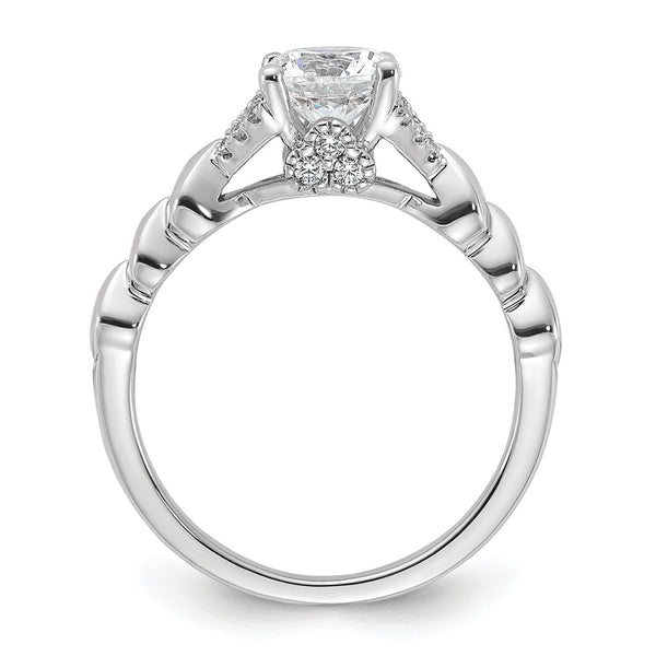 14K White Gold Diamond Semi-Mount Engagement Ring Setting - Style GR1-1034805