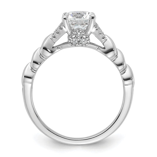 Buy 14K White Gold Diamond Semi-Mount Engagement Ring Setting | Stylish Design