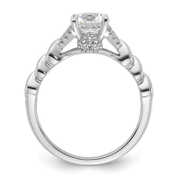 Buy 14K White Gold Diamond Semi-Mount Engagement Ring Setting | Stylish Design-2
